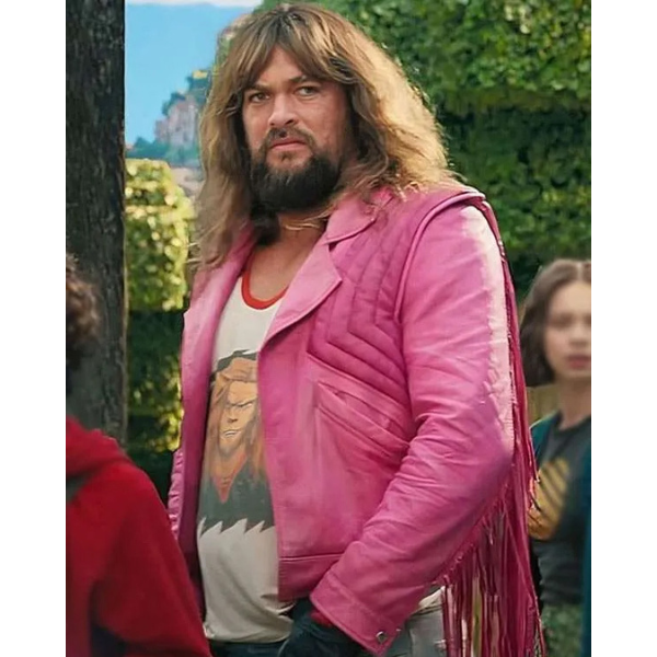 Garrett Garrison Pink Fringe Leather Jacket