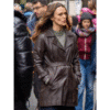 Helen Webb Brown Leather Coat