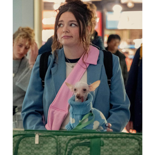 Megan Stalter Light Blue Coat