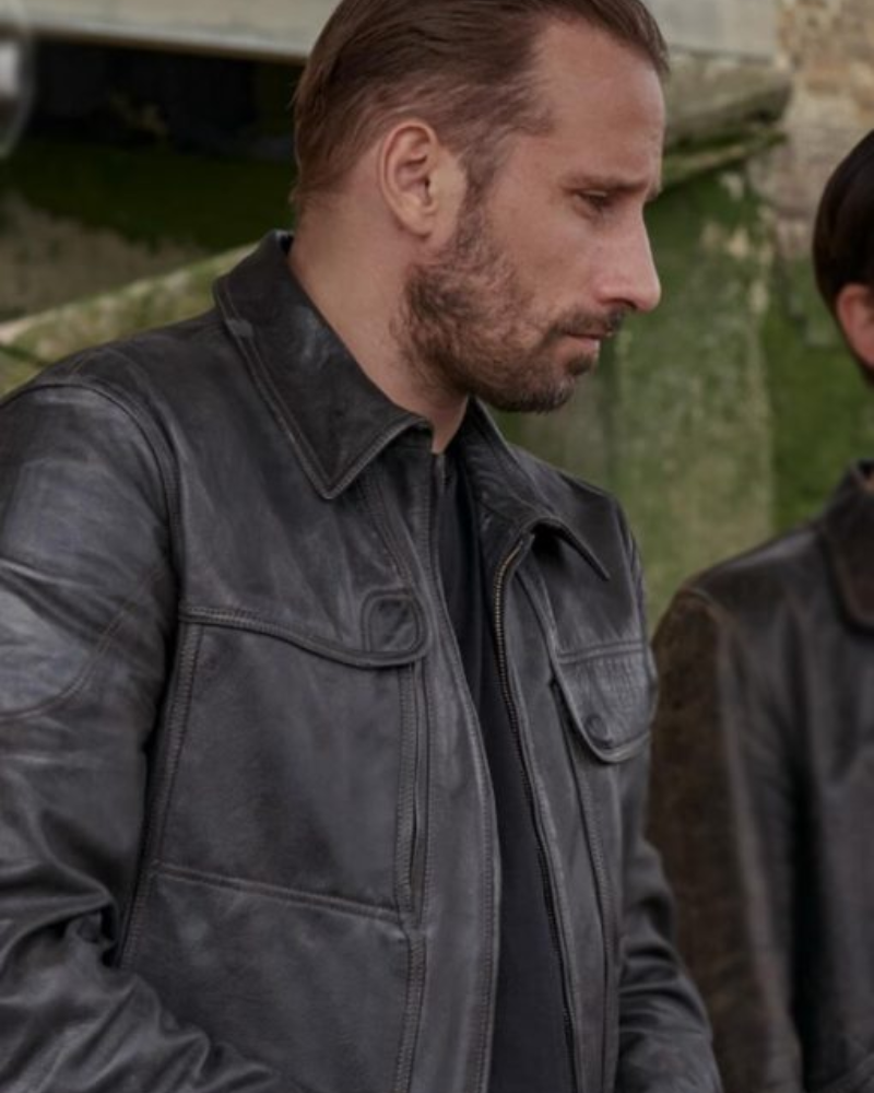 The Old Guard Matthias Schoenaerts Black Leather Jacket