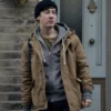 Will Downing Brown Hooded Jacket