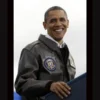 Barack Obama Flight Brown Leather Jacket