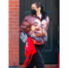 Bella Hadid Taxi Driver Puffer Jacket