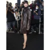 New York Fashion Week Anne Hathaway Crocodile Coat buy now