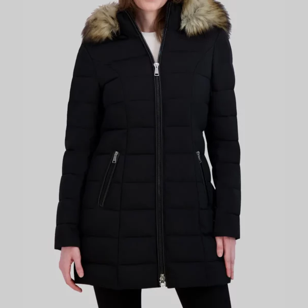 Arienne Mandi The Night Agent 2025 Noor Black Parka Hooded Coat