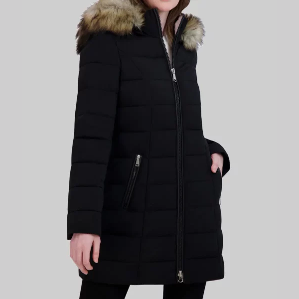 Noor The Night Agent 2025 Black Parka Puffer Hooded Jacket