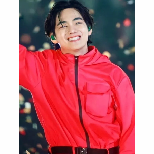Kim Taehyung Squid Game Red Costume