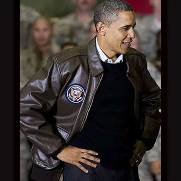 Barack Obama Air Force Leather Jacket
