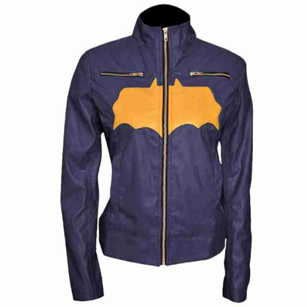 Halloween Purple Leather Jacket