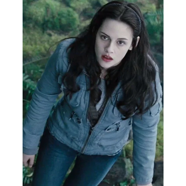 Bella Swan Twilight Movie Kristen Stewart Gray Cotton Jacket buy now