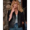 Yellowstone TV Series Beth Dutton Black Leather Jacket amazing offer