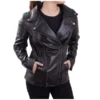 Yellowstone TV Series Beth Dutton Black Leather Jacket buy now