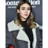 Caylee Cowan Divinity Grey Leather Jacket shop now