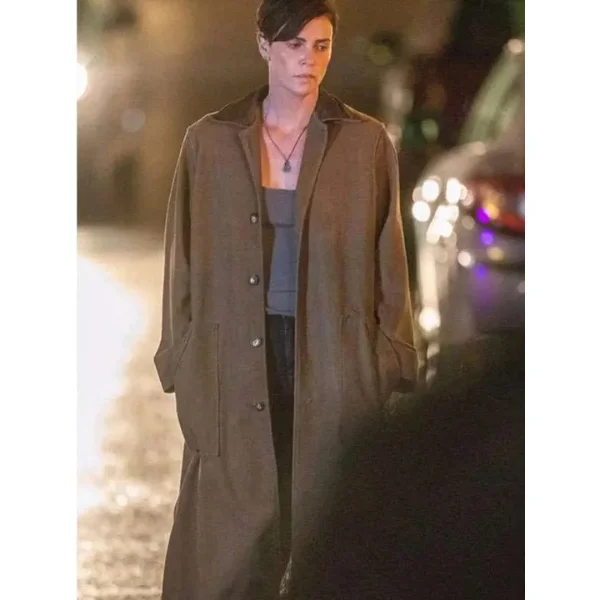 Charlize Theron The Old Guard Andy Brown Trench Coat buy now