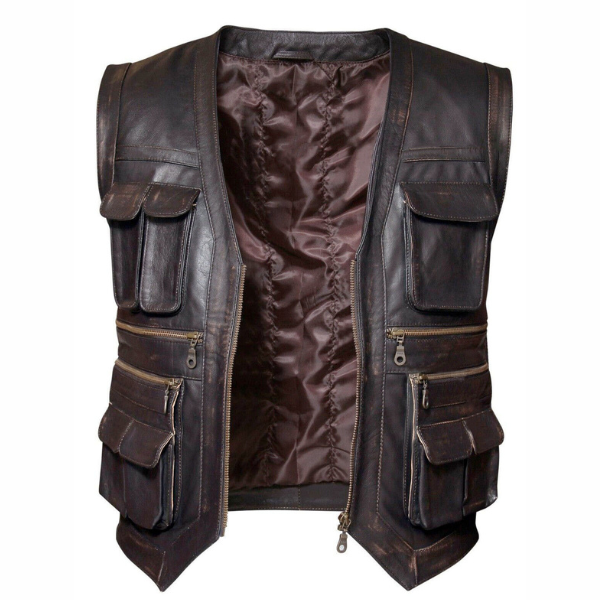 Mens Leather Vest