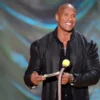 Dwayne Johnson Black Leather Jacket