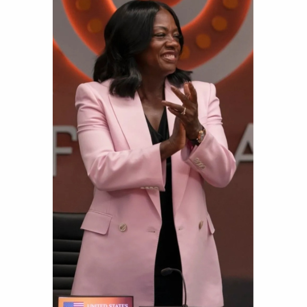 Viola Davis Pink Blazer
