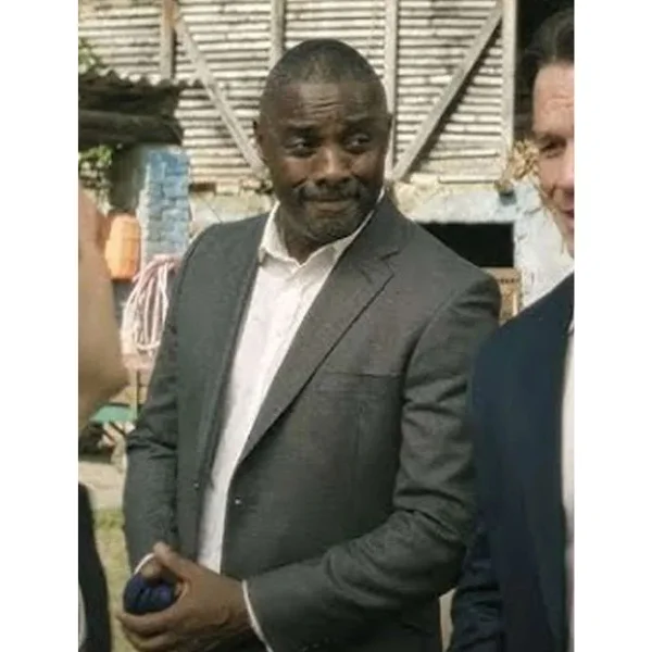 Idris Elba Heads of State Grey Suit shop now