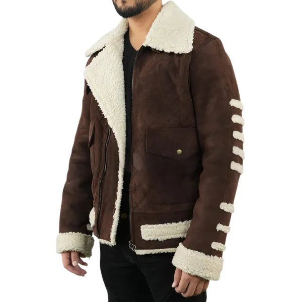 Kris D. Lofton Power Book 4 Shearling Leather Jacket