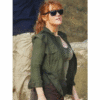 Claire Dearing Green Cotton Jacket