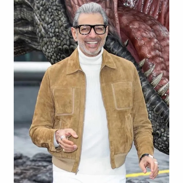 Jurassic World Dominion Jeff Goldblum (Ian Malcolm) Suede Jacket
