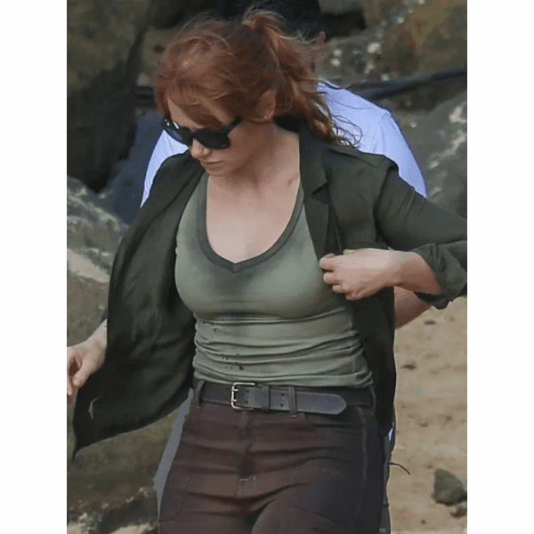Bryce Dallas Howard Green Cotton Jacket