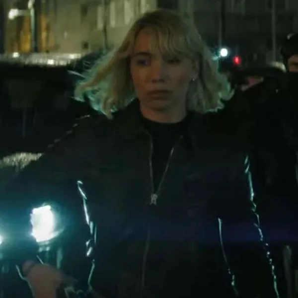 Katrina Durden Heads of State Leather Jacket on sale
