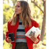 Kristen Bell Red Tweed Jacket