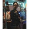 Marsai Martin G20 Black Leather Jacket
