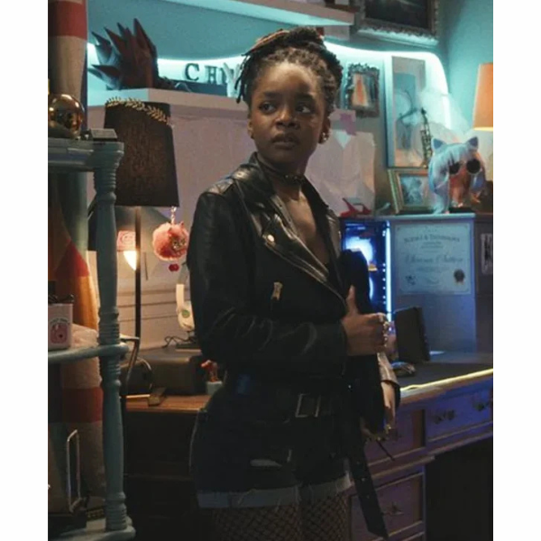 Marsai Martin G20 Black Leather Jacket