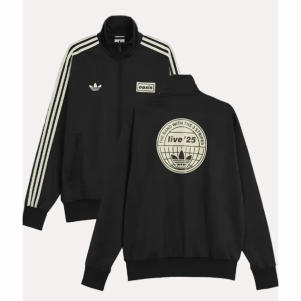 Oasis x adidas コラボ ツアー トラックジャケット Black Oasis Adidas x Track Jacket Archives - XEBOI