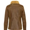 Sheepskin B3 Shearling Bomber Leather Jacket For Womens on sale