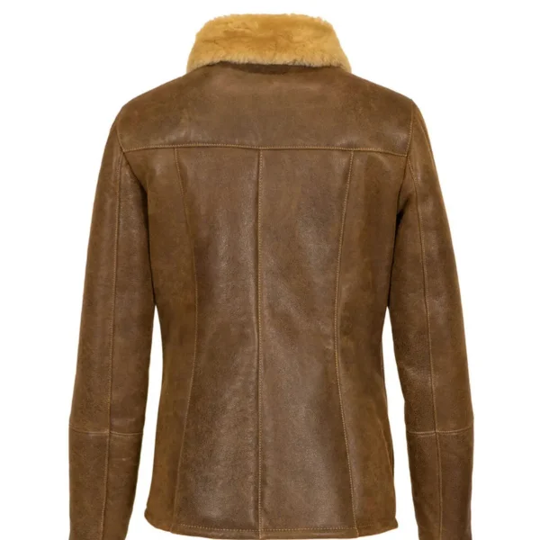 Sheepskin B3 Shearling Bomber Leather Jacket For Womens on sale