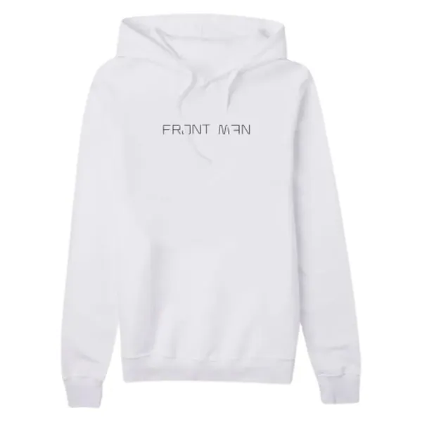 Front Man White Pullover Hoodie