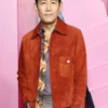Seong Gi-hun Brown Suede Leather Jacket