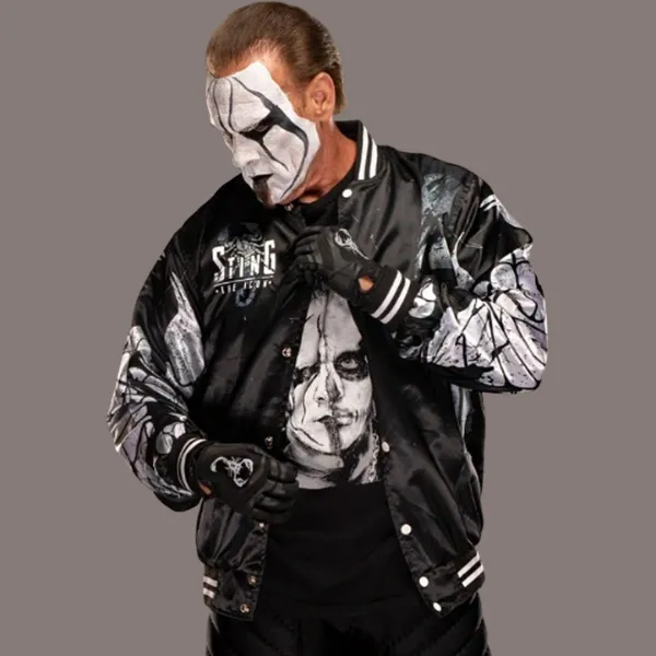 Sting Black Bomber Jacket