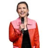 Taylor Tomlinson After Midnight Bomber Leather Jacket on sale