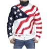 Vanilla Ice American Rapper USA Flag Leather Jacket shop now