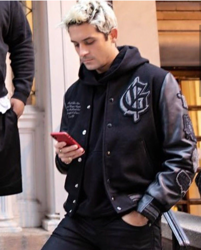 G-Eazy Letterman Black Varsity Bomber Jacket