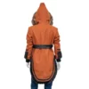 Anna Lambe North of North 2025 Siaya Fur Collar Orange Coat