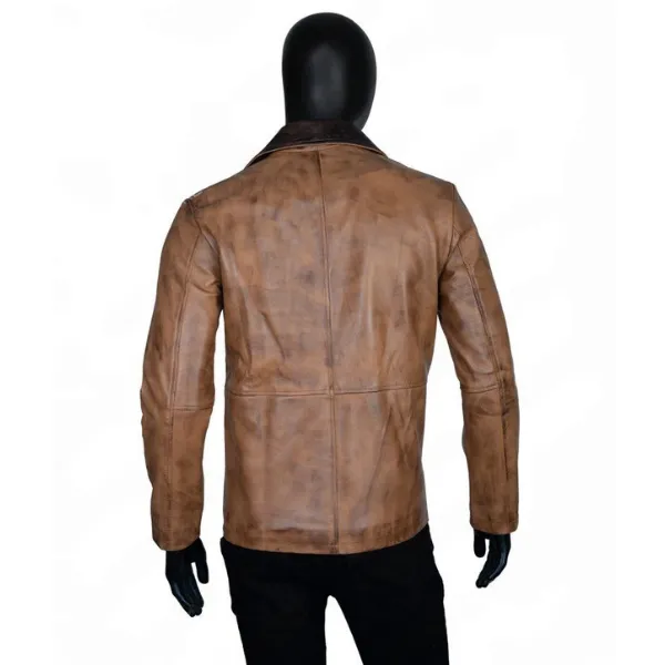 Red Dead Redemption 2 Roger Clark Brown Leather Jacket