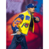 Chris Brown Breezy Bowl Letterman Bomber Jacket On Sale