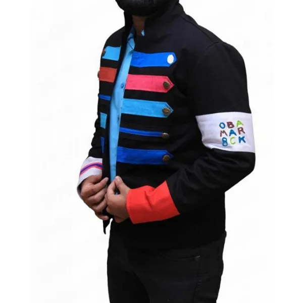 Coldplay Viva La Vida Chris Martin Military Black Jacket
