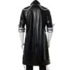Dabi Black Leather Coat