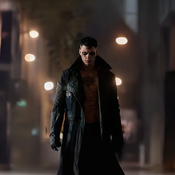 Eric Draven Black Leather Trench Coat From The Crow