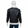 Erin Andrews Cropped Black Leather Jacket
