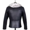 Final Fantasy 8 Squall Leonhart Fur Leather Black Jacket