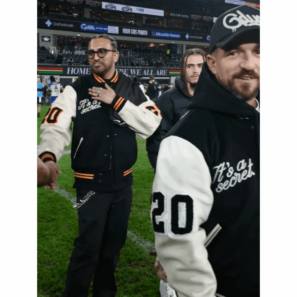 Trapstar Geedup Varsity Jacket Black & White