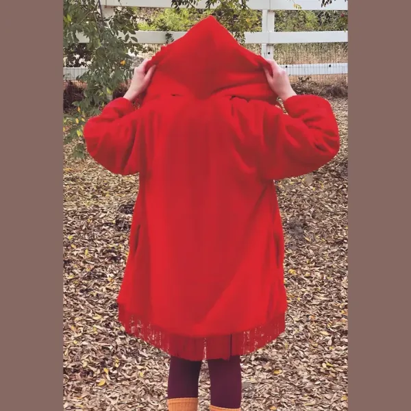 Hocus Pocus Allison Red Wool Coat