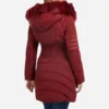 Jennifer Coolidge Riff Raff 2024 Red Jacket With Fur Hood